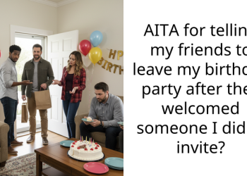 AITA for telling my friends to leave my birthday party after they welcomed someone I didn’t invite?