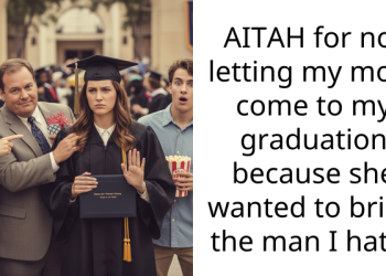 AITAH for not letting my mom come to my graduation because she wanted to bring the man I hate?