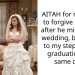 AITAH for refusing to forgive my dad after he missed my wedding, but went to my stepsister’s graduation the same day?