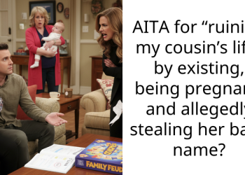 AITA for “ruining my cousin’s life” by existing, being pregnant, and allegedly stealing her baby name?