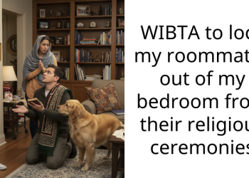 WIBTA to lock my roommates out of my bedroom from their religious ceremonies