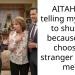 AITAH for telling my mom to shut up because she choose a stranger before me?