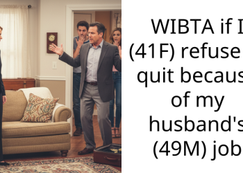 WIBTA if I (41F) refuse to quit because of my husband’s (49M) job