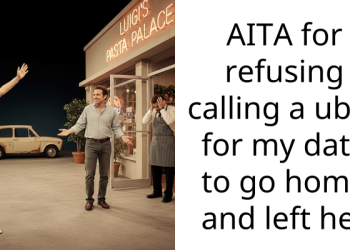 AITA for refusing calling a uber for my date to go home and left her