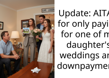 Update: AITAH for only paying for one of my daughter’s weddings and downpayment?