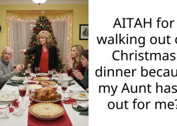 AITAH for walking out on Christmas dinner because my Aunt has it out for me?