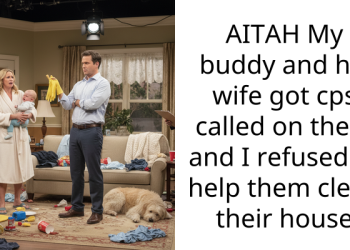 AITAH My buddy and his wife got cps called on them and I refused to help them clean their house