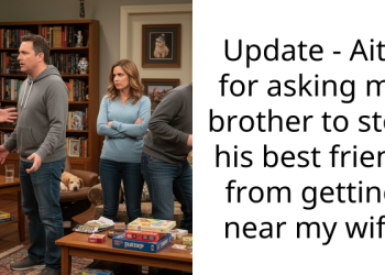 Update – Aita for asking my brother to stop his best friend from getting near my wife