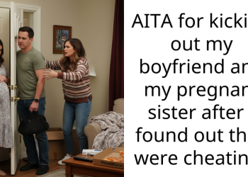 AITA for kicking out my boyfriend and my pregnant sister after I found out they were cheating?
