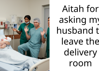 Aitah for asking my husband to leave the delivery room