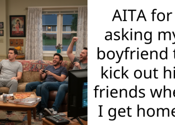 AITA for asking my boyfriend to kick out his friends when I get home?