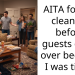 AITA for not cleaning before guests came over because I was tired?