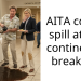 AITA coffee spill at the continental breakfast