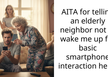 AITA for telling an elderly neighbor not to wake me up for basic smartphone interaction help?