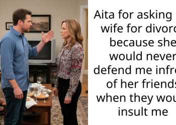 Aita for asking my wife for divorce because she would never defend me infront of her friends when they would insult me