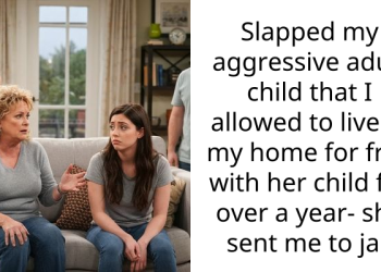 Slapped my aggressive adult child that I allowed to live in my home for free with her child for over a year- she sent me to jail