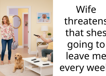 Wife threatens that shes going to leave me every week.