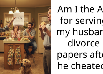 Am I the AH for serving my husband divorce papers after he cheated?