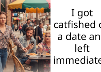 I got catfished on a date and left immediately