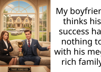 My boyfriend thinks his success has nothing to with his mega rich family