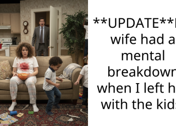 **UPDATE**My wife had a mental breakdown when I left her with the kids.