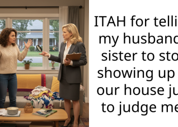 ITAH for telling my husband’s sister to stop showing up at our house just to judge me?