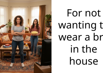 For not wanting to wear a bra in the house