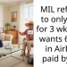 MIL refuses to only visit for 3 wks (she wants 6wks) in Airbnb paid by us.