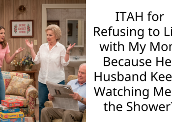 ITAH for Refusing to Live with My Mom Because Her Husband Keeps Watching Me in the Shower?