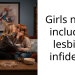 Girls night included lesbian in***elity