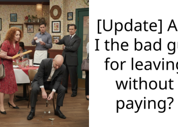 [Update] Am I the bad guy for leaving without paying?