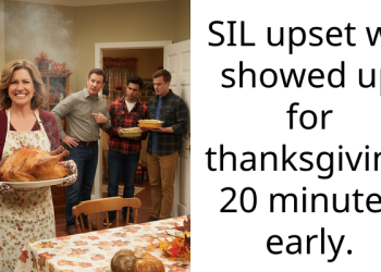 SIL upset we showed up for thanksgiving 20 minutes early.