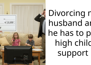 Divorcing my husband and he has to pay high child support