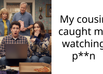 My cousin caught me watching p**n