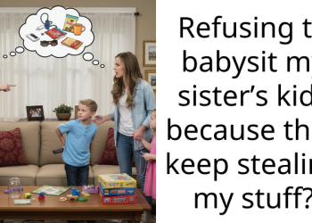 Refusing to babysit my sister’s kids because they keep stealing my stuff?
