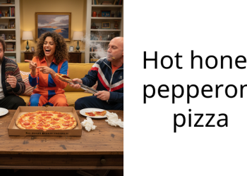 Hot honey pepperoni pizza