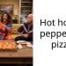 Hot honey pepperoni pizza