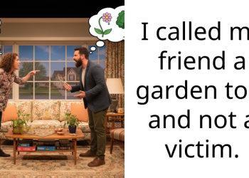 I called my friend a garden tool and not a victim.