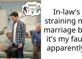 In-law’s straining my marriage but it’s my fault apparently.