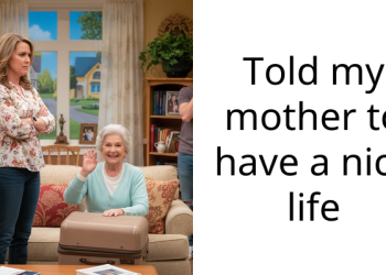 Told my mother to have a nice life