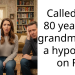 Called my 80 year old grandmother a hypocrite on FB