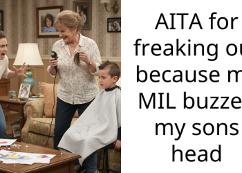 AITA for freaking out because my MIL buzzed my sons head
