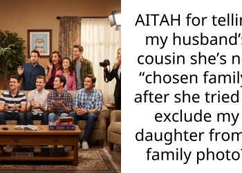 AITAH for telling my husband’s cousin she’s not “chosen family” after she tried to exclude my daughter from a family photo?
