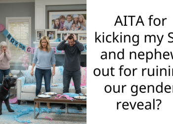AITA for kicking my SIL and nephew out for ruining our gender reveal?