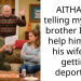 AITHA for telling my older brother I won’t help him with his wife not getting deported?