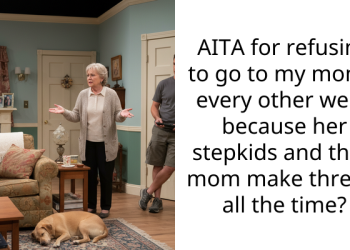 AITA for refusing to go to my mom’s every other week because her stepkids and their mom make threats all the time?
