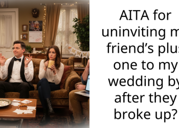 AITA for uninviting my friend’s plus one to my wedding by after they broke up?