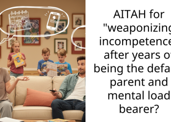 AITAH for “weaponizing incompetence” after years of being the default parent and mental load bearer?