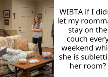 WIBTA if I didn’t let my roommate stay on the couch every weekend while she is subletting her room?