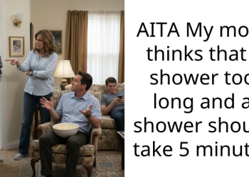 AITA My mom thinks that I shower too long and a shower should take 5 minutes